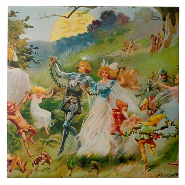 "The Fairy Dance" von ES Hardy Fliese (Vorderseite)