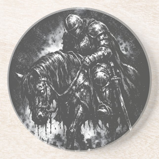 The Fallen Knight von BurnsInHell Getränkeuntersetzer (Vorne)