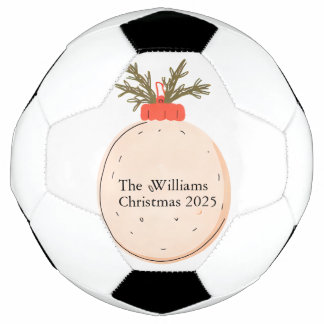 The Family Name Christmas 2025 Elegant Script  Fußball