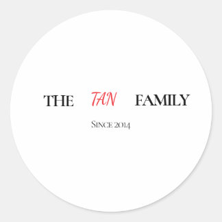 The Family Personalized Round Sticker