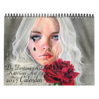The Fantasy Art of Katerina Art 2017 Wand Kalender