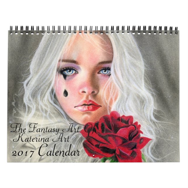 The Fantasy Art of Katerina Art 2017 Wand Kalender (Titelbild)