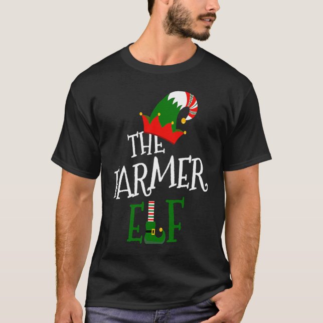 The Farmer Elf Family Matching Group  Christmas Co T-Shirt (Vorderseite)