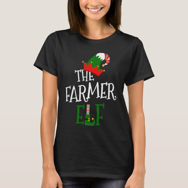 The Farmer Elf Family Matching Group  Christmas Co T-Shirt (Vorderseite)