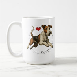 The Fearless Earth-Dog: Classic Fox Terrier Kaffeetasse