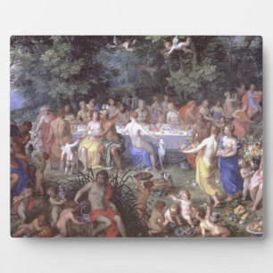 The Feast of the Gods (oil on canvas) Fotoplatte