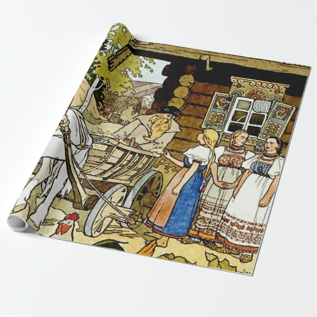 "The Feather of Finist" von Ivan Bilibin Geschenkpapier (Ungerollt)