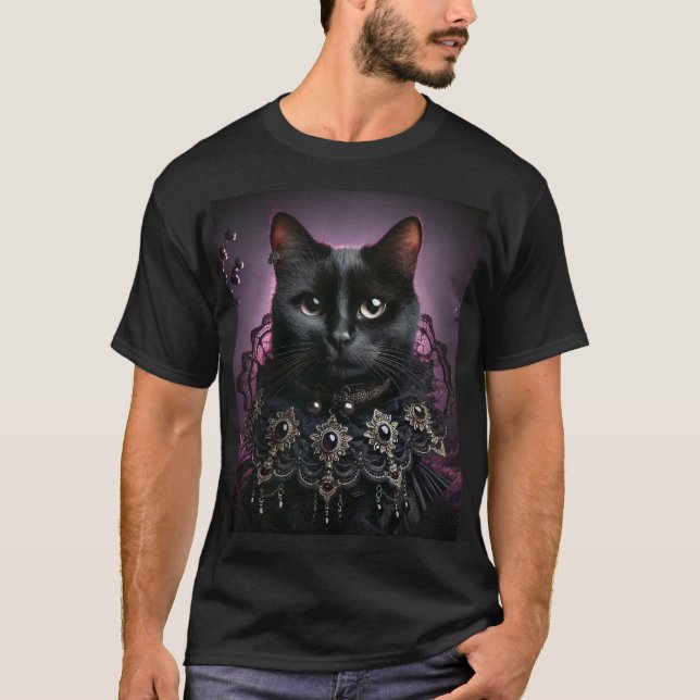 "The Feline Enchantment: Wächter der Geheimnisse u T-Shirt (Vorderseite)