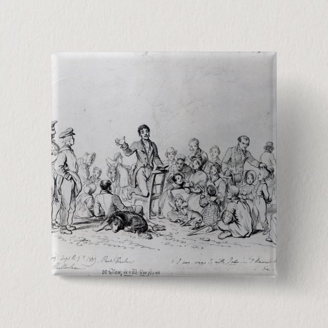 The Field-Prediger, 1837 Button (Vorderseite)