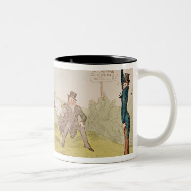 The Field von Battersea, 1829 Zweifarbige Tasse (Rechts)