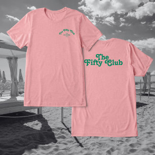 The Fifty Club Pink Oversize 50. Geburtstagsfeier Tri-Blend Shirt