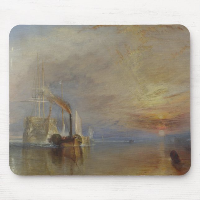 The Fighting Temeraire (von J.M.W. Turner) Mousepad (Vorne)