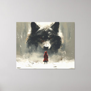 The final batl of little redhood leinwanddruck