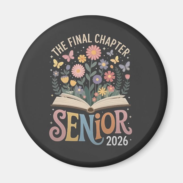 The Final Chapter Senior 2026 Abschluss Blossom Magnet (Vorne)