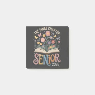 The Final Chapter Senior 2026 Abschluss Blossom Post-it Klebezettel