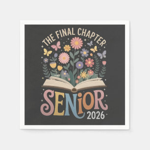 The Final Chapter Senior 2026 Abschluss Blossom Serviette