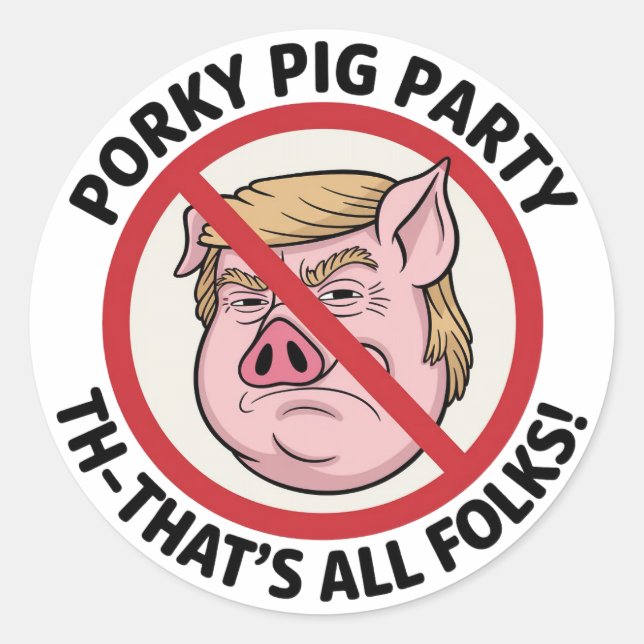 The Final Snort: Ending the Political Monopoly Runder Aufkleber (Vorderseite)