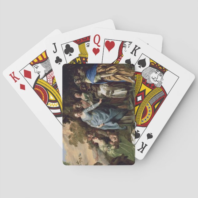 The Finding of Moses, C.1650-56 (Oil on Canvas) Spielkarten (Rückseite)