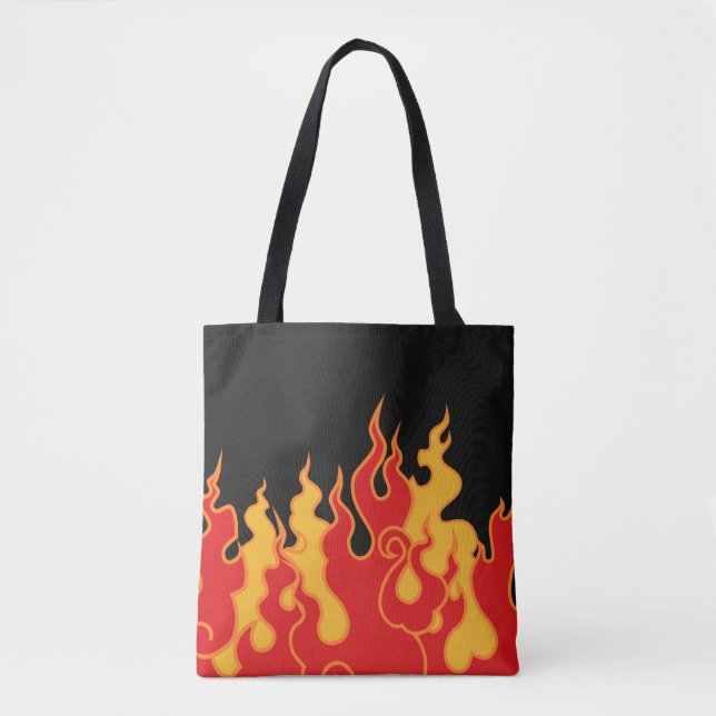 The fire. Flame tongues on a black background. Vin (Vorderseite)