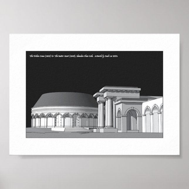 The Firkin Crane & Butter Mart, Cork CIty Irland Poster (Vorne)