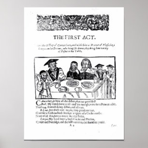 The First Act, a satirical play against Poster