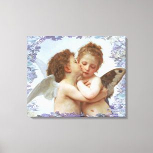 THE First KISS, C.1873 William Bourgeau Leinwanddruck