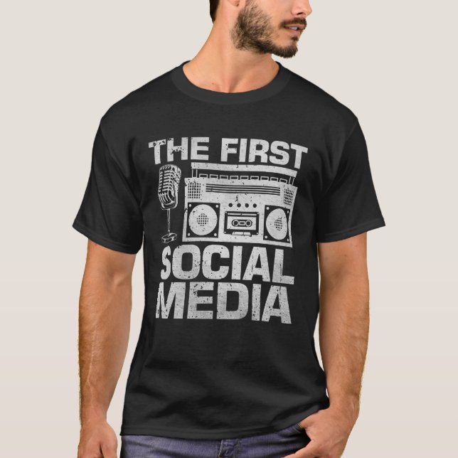 The First Social Media Ham Radio Amateur Radio Ope T-Shirt (Vorderseite)