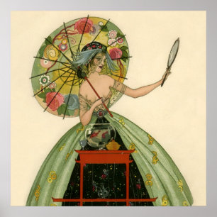 “The Fish Bowl” by Umberto Brunelleschi Poster