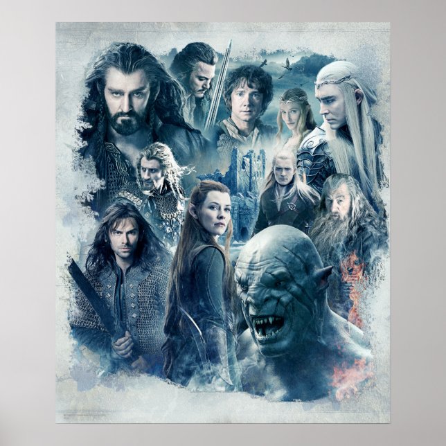 The Five Armies Character Graphic Poster (Vorne)