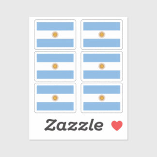 The flagge Argentina Collection pack of 6 Aufkleber