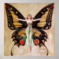 The Flapper Girl's Metamorphosis to Butterfly 1922