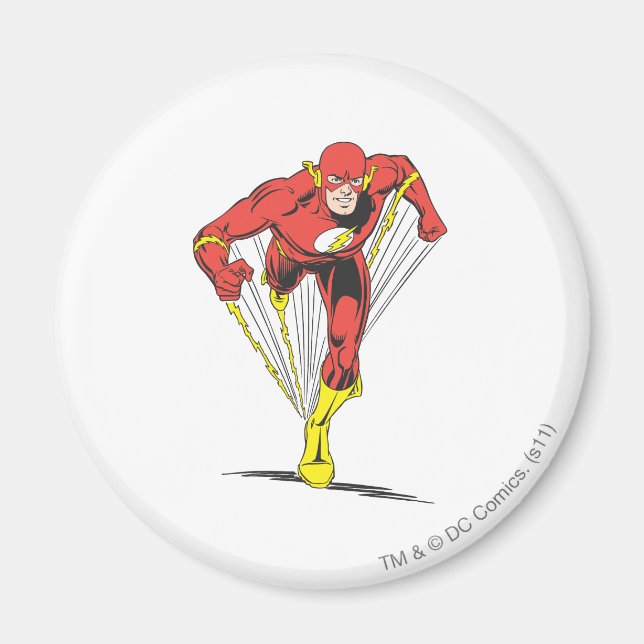 The Flash läuft vorwärts Magnet (Vorne)