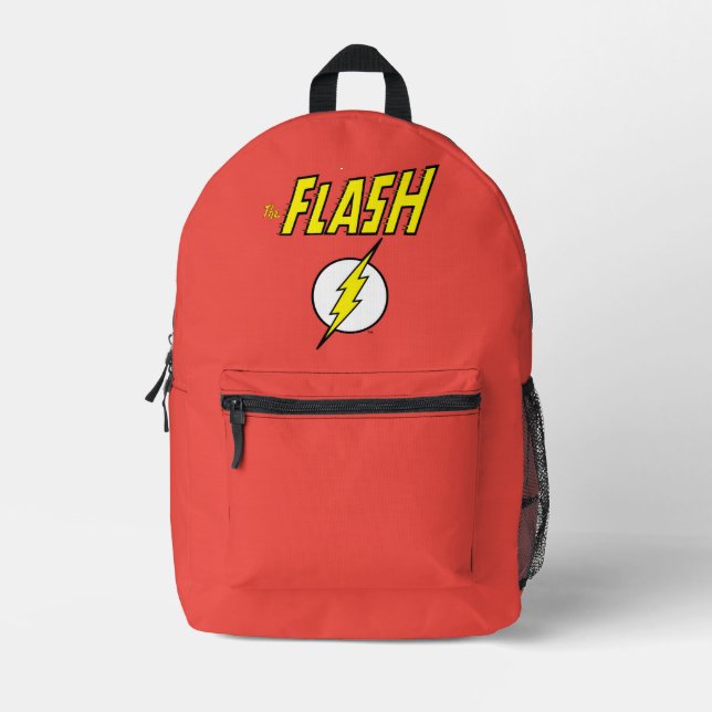 The Flash Name & Blitz-Logo Bedruckter Rucksack (Vorderseite)