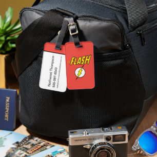 The Flash Name & Blitz Logo Gepäckanhänger
