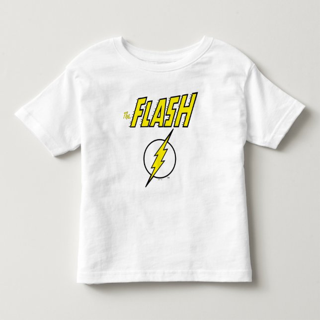The Flash Name & Blitz-Logo Kleinkind T-shirt (Vorderseite)