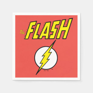 The Flash Name & Blitz-Logo Serviette