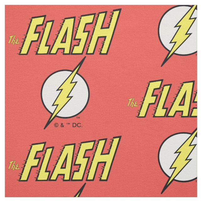 The Flash Name & Blitz-Logo Stoff (Muster)