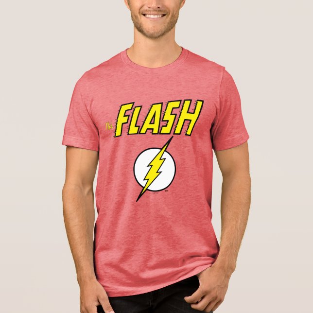 The Flash Name & Blitz Logo Tri-Blend Shirt (Vorderseite)