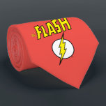 The Flash Name & Lightning Bolt Logo Krawatte<br><div class="desc">Check out this iconic logo for The Flash,  featuring his name in telescopic speed style over the bright yellow lightning bolt in circle icon!</div>