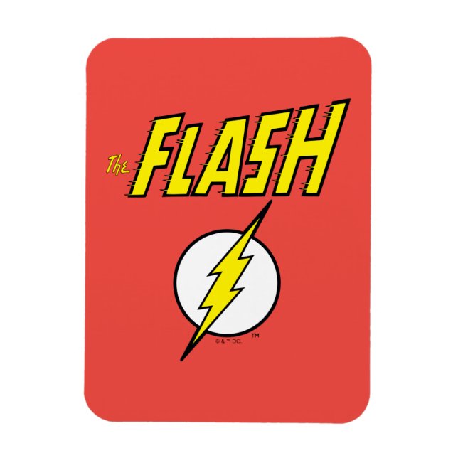 The Flash Name & Lightning Bolt Logo Magnet (Vertikal)