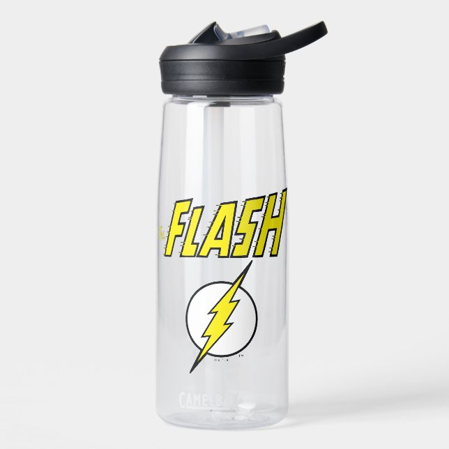The Flash Name & Lightning Bolt Logo Trinkflasche (Links)