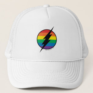 The Flash Regenbogen-Logo Truckerkappe