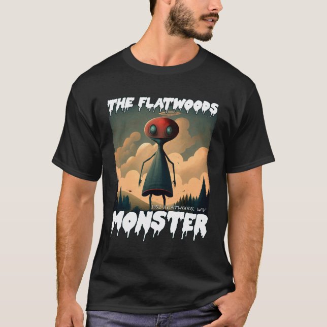 The Flatwood Monster 1952 Creepy Beängstigend Cryp T-Shirt (Vorderseite)