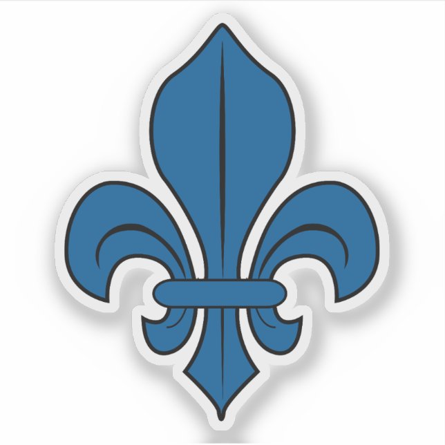 The Fleur-de-lis symbol, Montreal flag, Canada Aufkleber (Vorderseite)