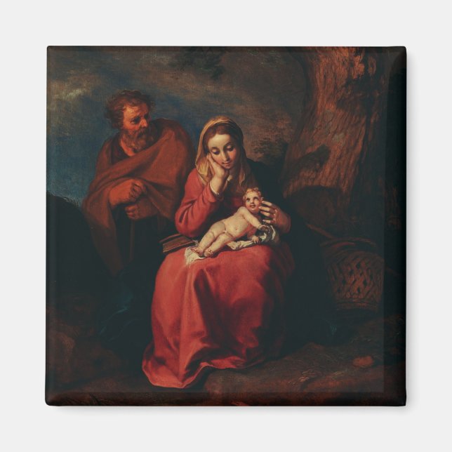 The Flight into Egypt by Abraham Bloemaert  Magnet (Vorne)