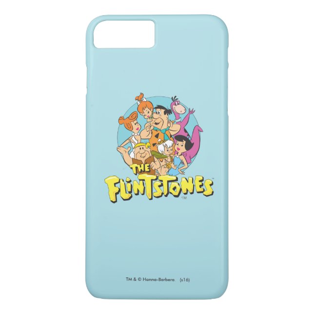 The Flintstones and Rubbles Family Graphic Case-Mate iPhone Hülle (Rückseite)