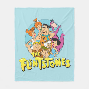 The Flintstones and Rubbles Family Graphic Fleecedecke