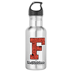 The Flintstones   Collegiate Style Monogram Edelstahlflasche