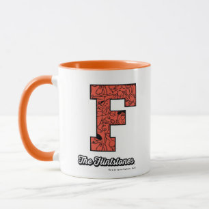 The Flintstones   Collegiate Style Monogram Tasse