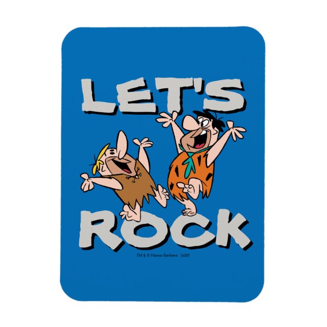 The Flintstones | Fred & Barney - Let's Rock Magnet (Vertikal)